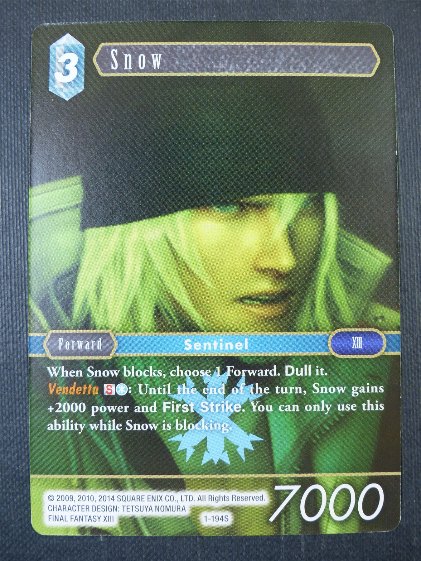 Snow 1-194S - Final Fantasy Card #9DM