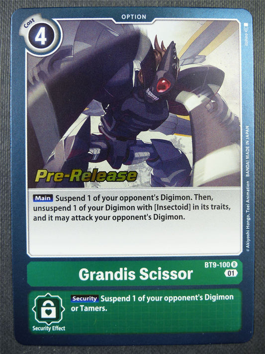 Grandis Scissor BT9-100 R Pre-Release - Digimon Card #66L