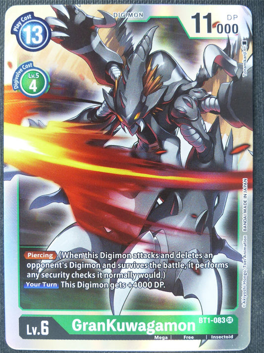 GranKuwagamon BT1-083 SR - Digimon Cards #YB