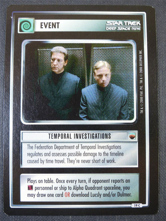 Temporal Investigations - DS9 - Star Trek Card #662