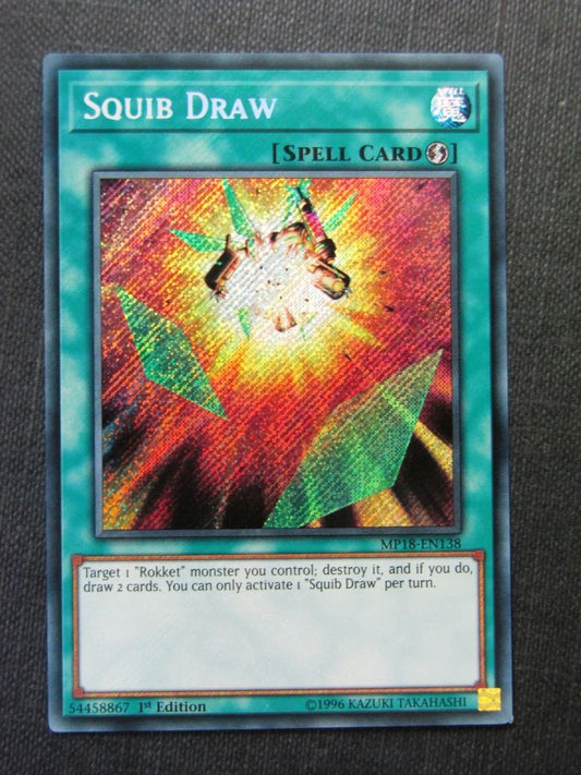 Squib Draw MP18 Secret Rare - 1st ed - Yugioh Cards # 9F1