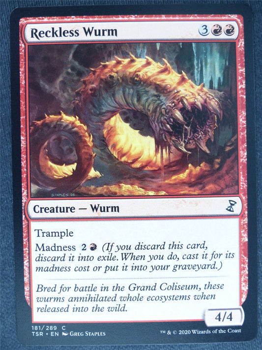 Reckless Wurm - Remastered - Mtg Magic Cards #WT