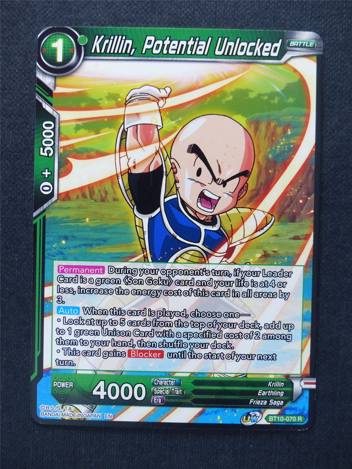 Krillin Potential Unlocked - Dragon Ball Super Cards #3V