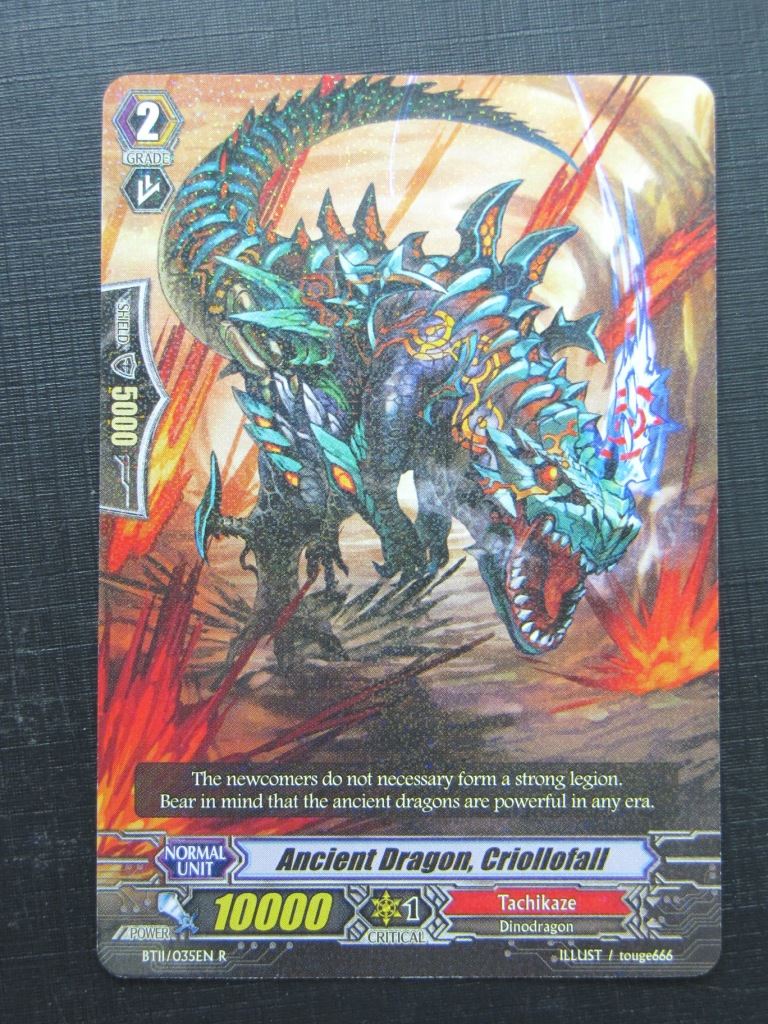 Vanguard Cards: ANCIENT DRAGON CRIOLLOFALL BT11 R # 1G47