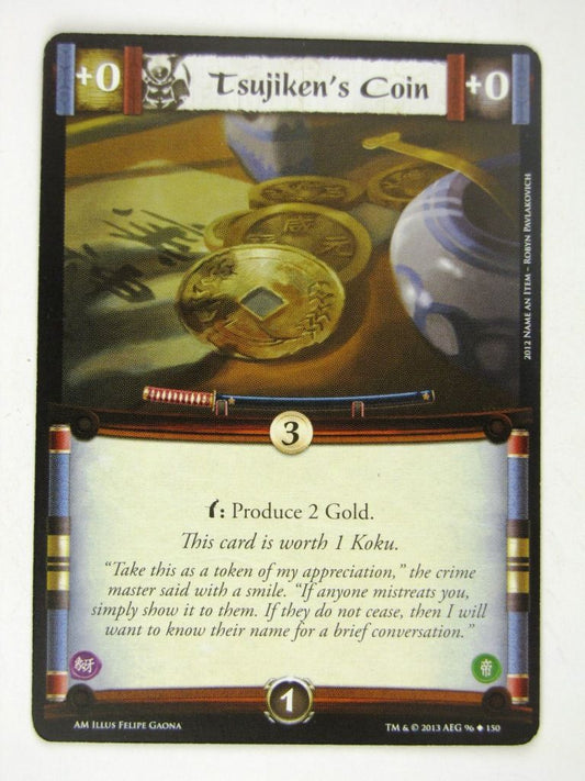 L5R Cards: Aftermath: TSUJIKEN'S COIN # 14H69