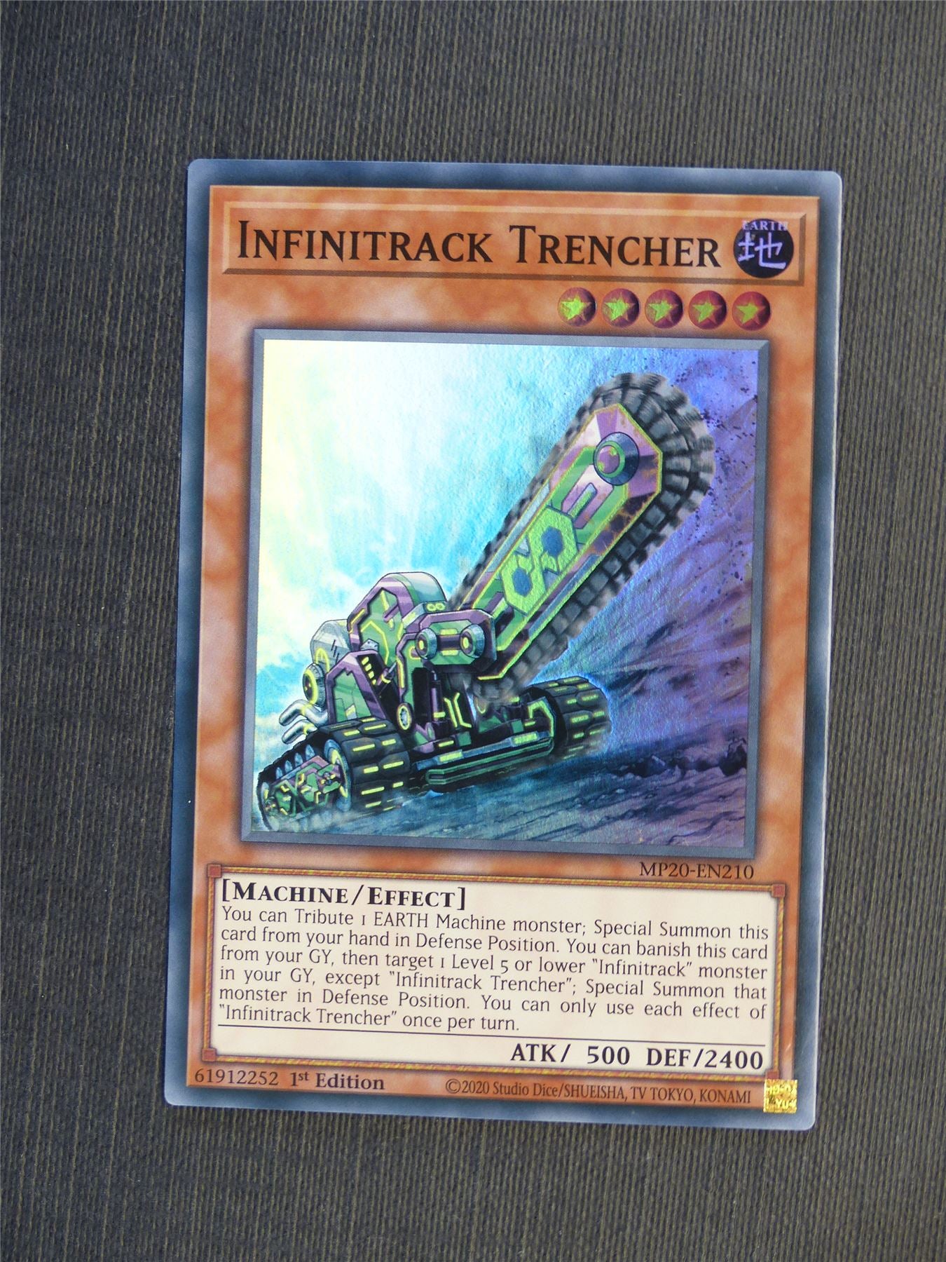 Infinitrack Trencher MP20 Super Rare - 1st ed - Yugioh Cards #5HH