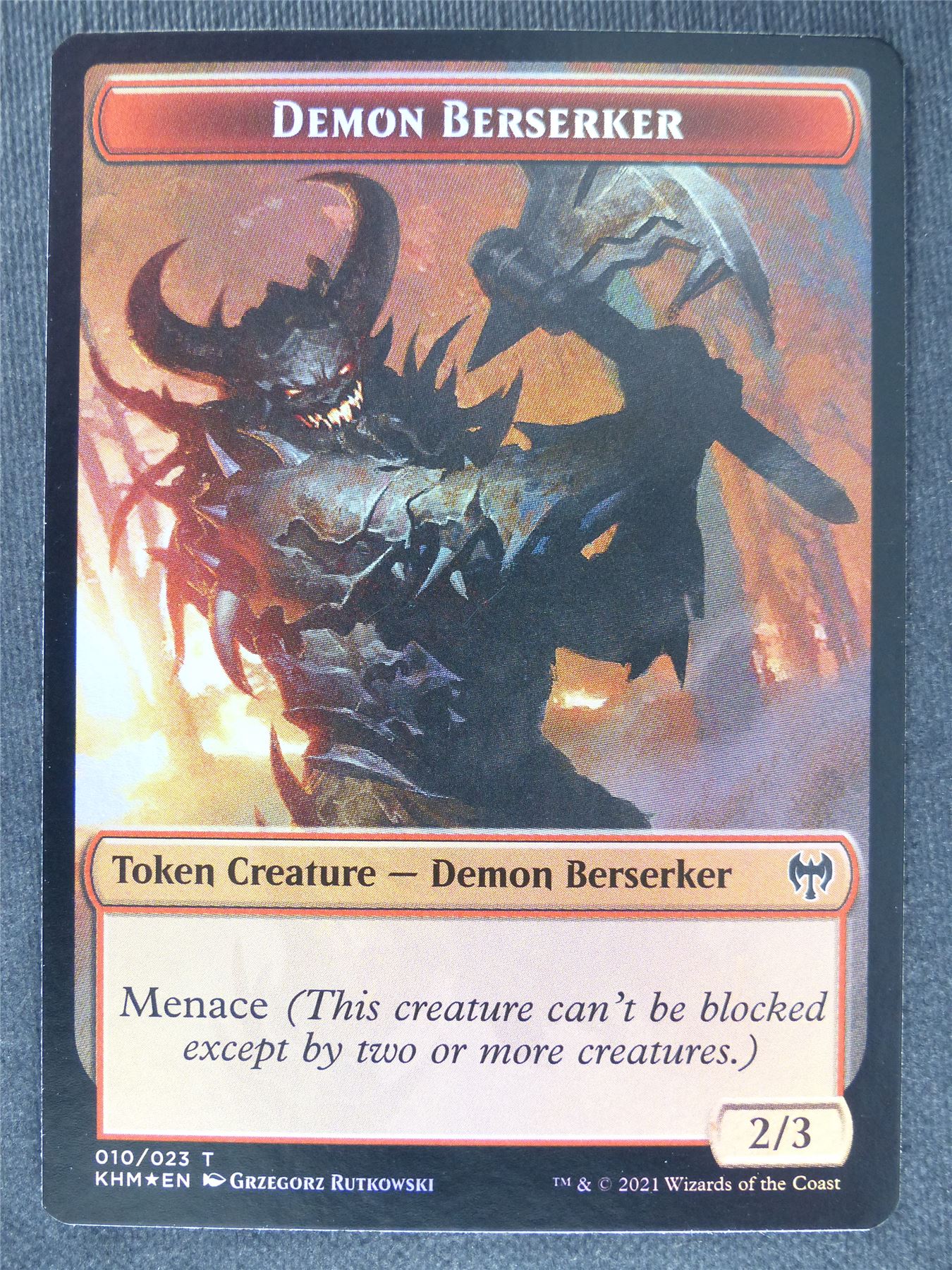 Demon Berserker / Elf Warrior Token Foil #CB