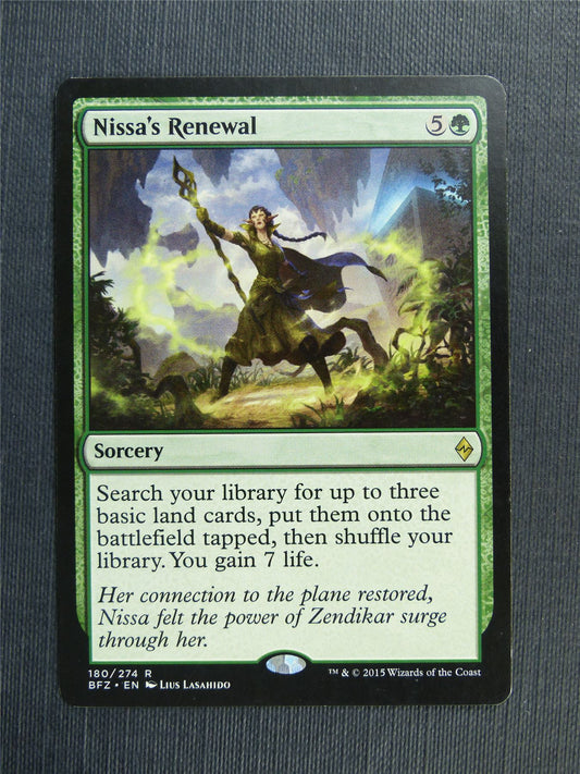 Nissa's Renewal - Mtg Magic Cards #3B6