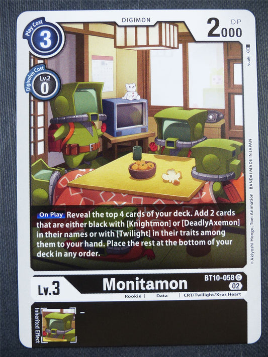 Monitamon BT10-058 - Xros Encounter - Digimon Card #990