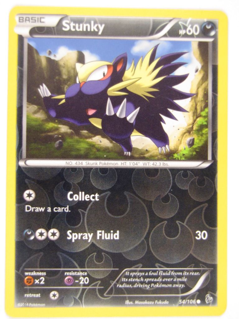 Pokemon Cards: STUNKY 54/106 foil:Flashfire