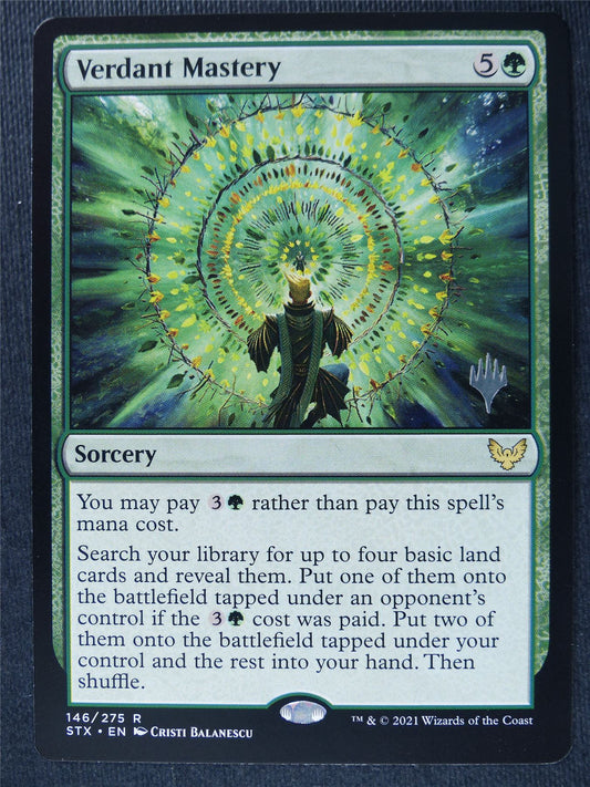 Verdant Mastery Promo stamped - Mtg Magic Cards #1OH