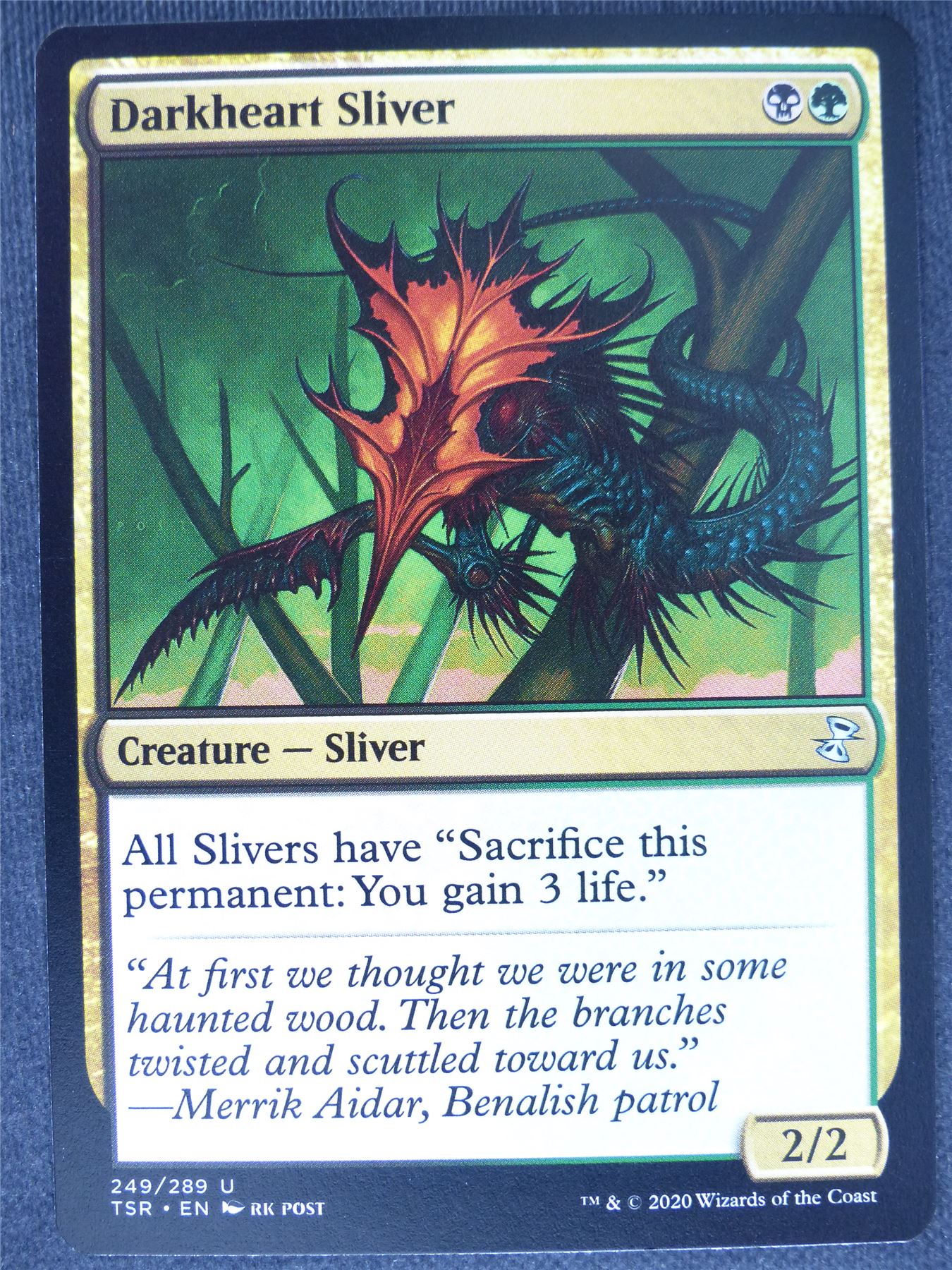 Darkheart Sliver - Remastered - Mtg Magic Cards #TH