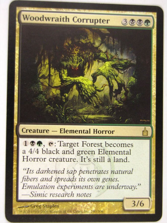 MTG Magic: the Gathering Cards: WOODWRAITH CORRUPTER: RAV