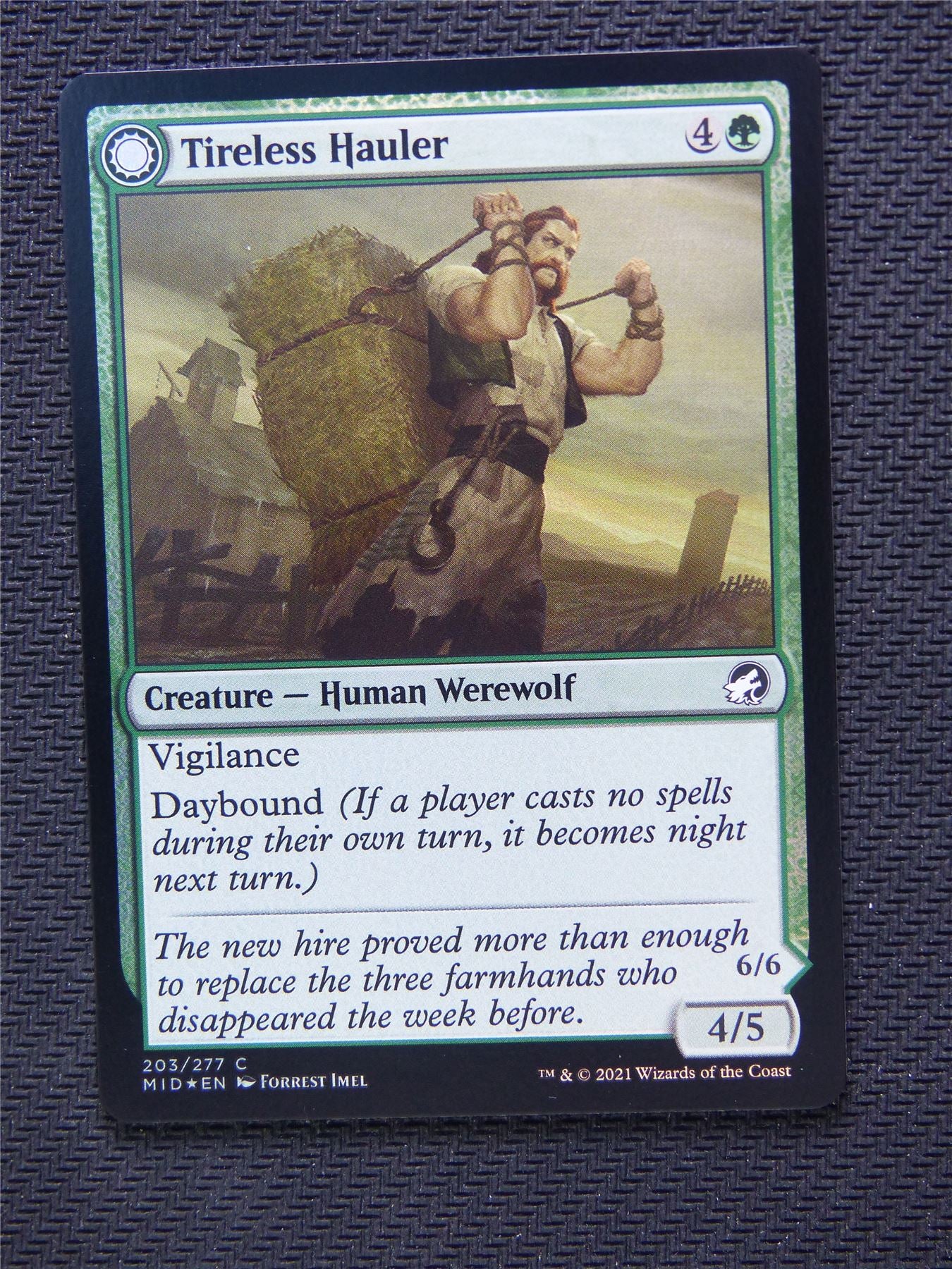 Tireless Hauler Dire Strain Brawler Foil - Innistrad - Mtg Card #3O9