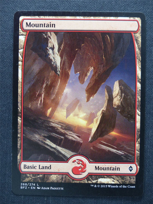 Mountain 268/274 Full Art - Mtg Magic Card #BQ