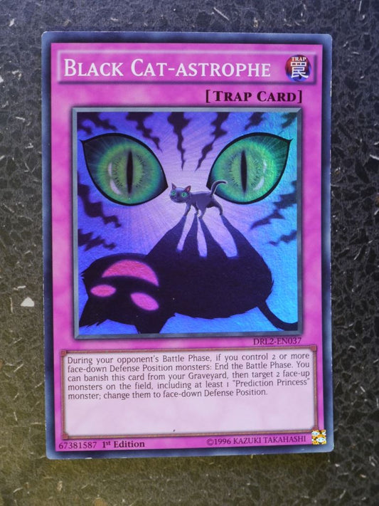 Yugioh Cards: BLACK CAT-ASTROPHE DRL2 SUPER RARE # 3F2