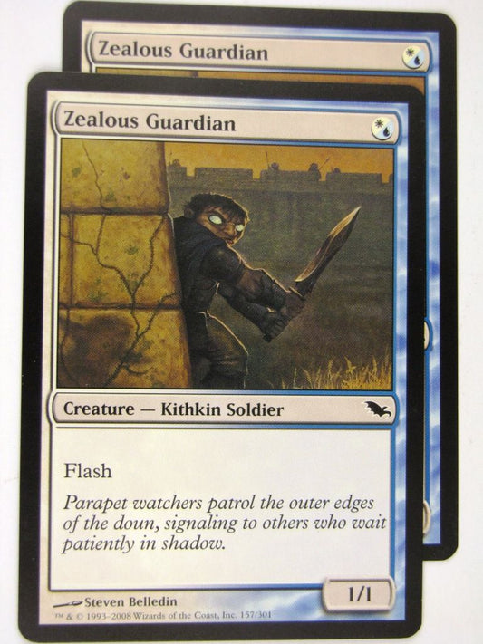 MTG Magic: the Gathering Cards: ZEALOUS GUARDIAN x2: SHM