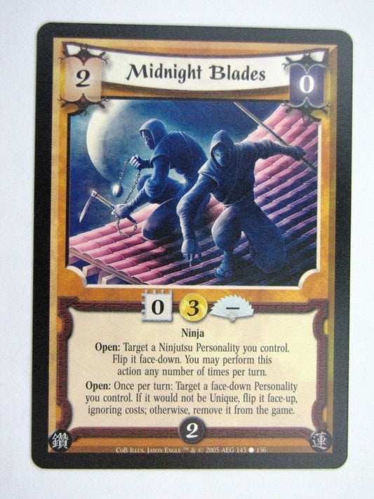 Vintage L5R Cards: MIDNIGHT BLADES # 27H48