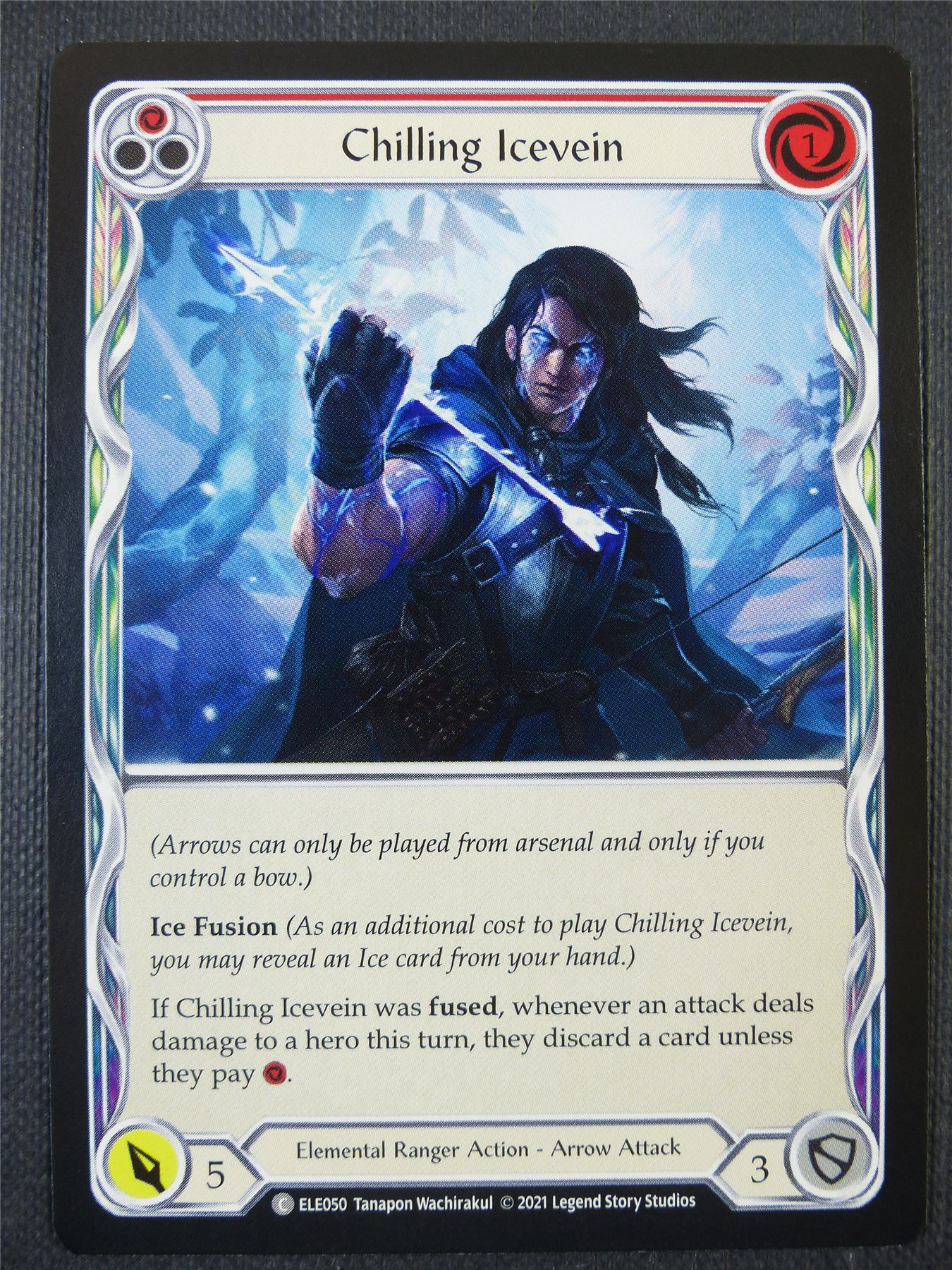 Chilling Icevein - Red - Tales of Aria 1st ed - Flesh and Blood Card #63F