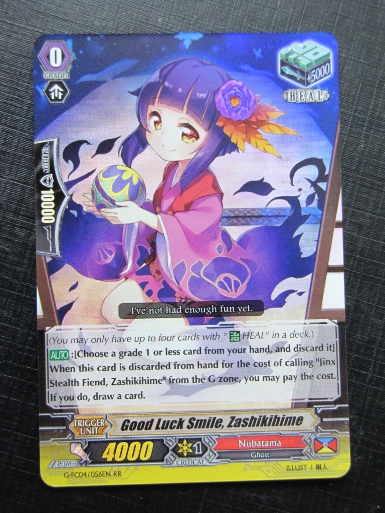 GOOD LUCK SMILE ZASHIKIHIME G-FC04 RR - Vanguard Card # 3J92