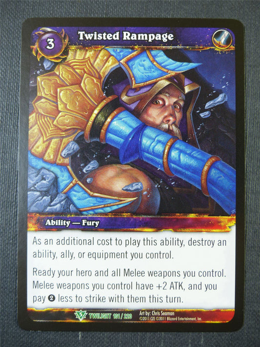 Twisted Rampage 101/220 - WoW Card #13I