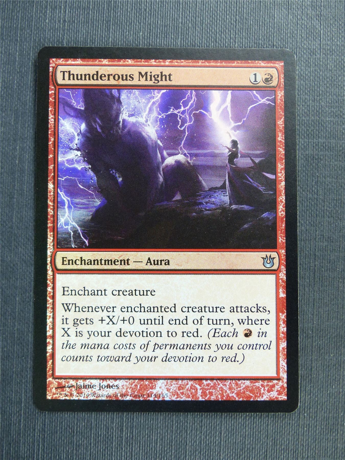 Thunderous Might Foil - Mtg Magic Cards #5DQ