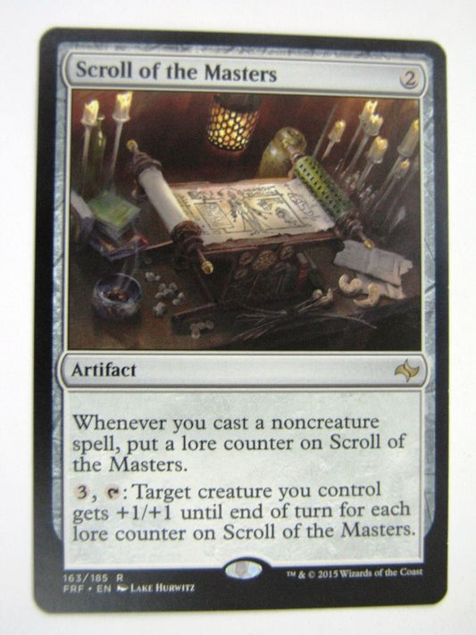 MTG Magic Played Cards: SCROLL OF THE MASTERS # 6D2