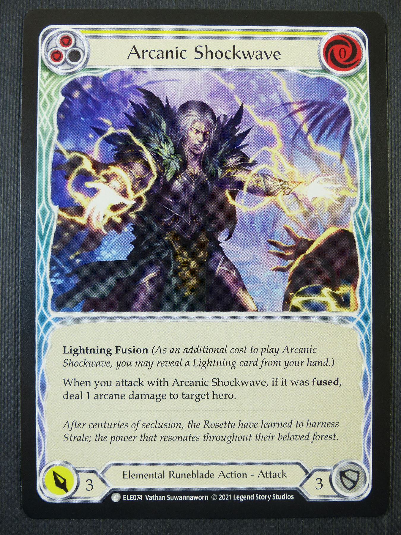Arcanic Shockwave - Yellow - Tales of Aria 1st ed - Flesh and Blood Card #61R