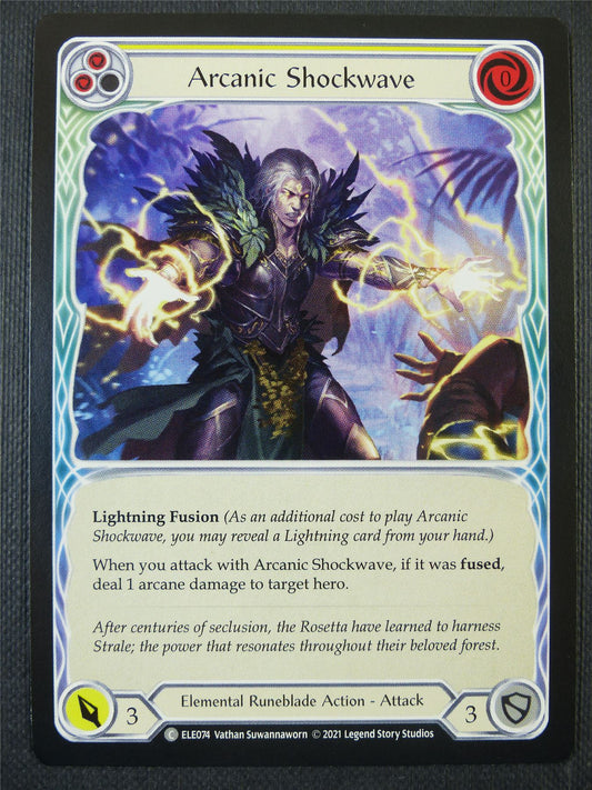 Arcanic Shockwave - Yellow - Tales of Aria 1st ed - Flesh and Blood Card #61R
