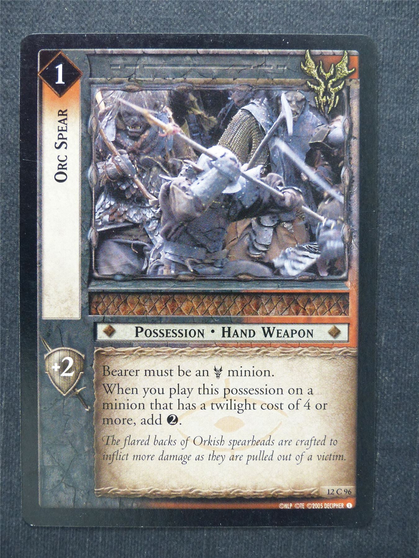 Orc Spear 12 C 96 - LotR Cards #LU