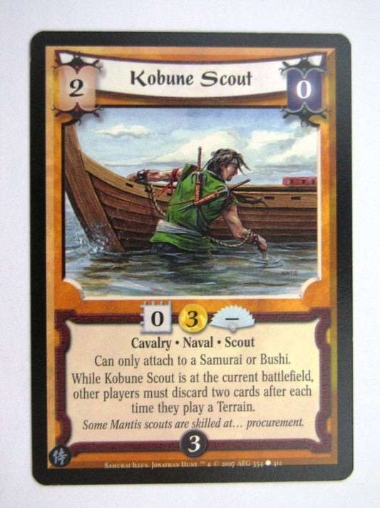 Vintage L5R Cards: KOBUNE SCOUT # 27H54