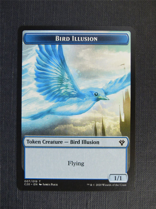 Bird Illusion / Beast Token - C20 - Mtg Card