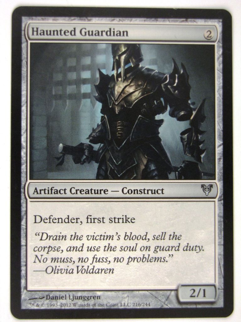 MTG Magic: The Gathering Cards: HAUNTED GUARDIAN: AVR