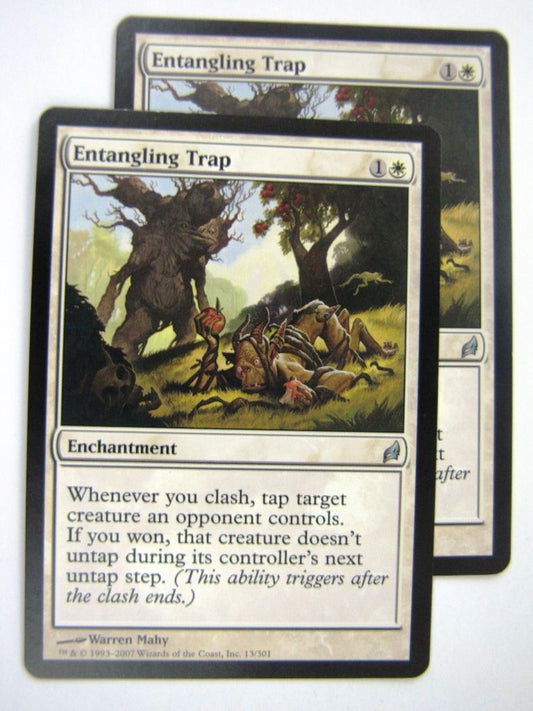 MTG Magic Played Cards: ENTANGLING TRAP x2 # 8B12