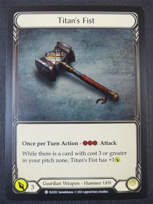 Titan's Fist / Embodiment of Lightning - Tales of Aria 1st ed - Flesh and Blood Card #65M