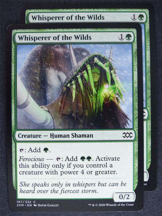 Whisperer of the Wilds x2 - Double Masters - Mtg Magic Cards #6K
