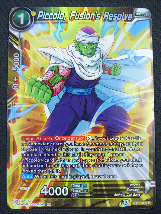 Piccolo Fusion's Resolve BT17 R Foil - Dragon Ball Super Card #60G