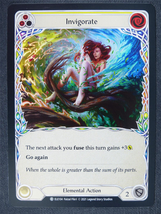 Invigorate C Foil Yellow - 1st Ed Tales of Aria - Flesh and Blood