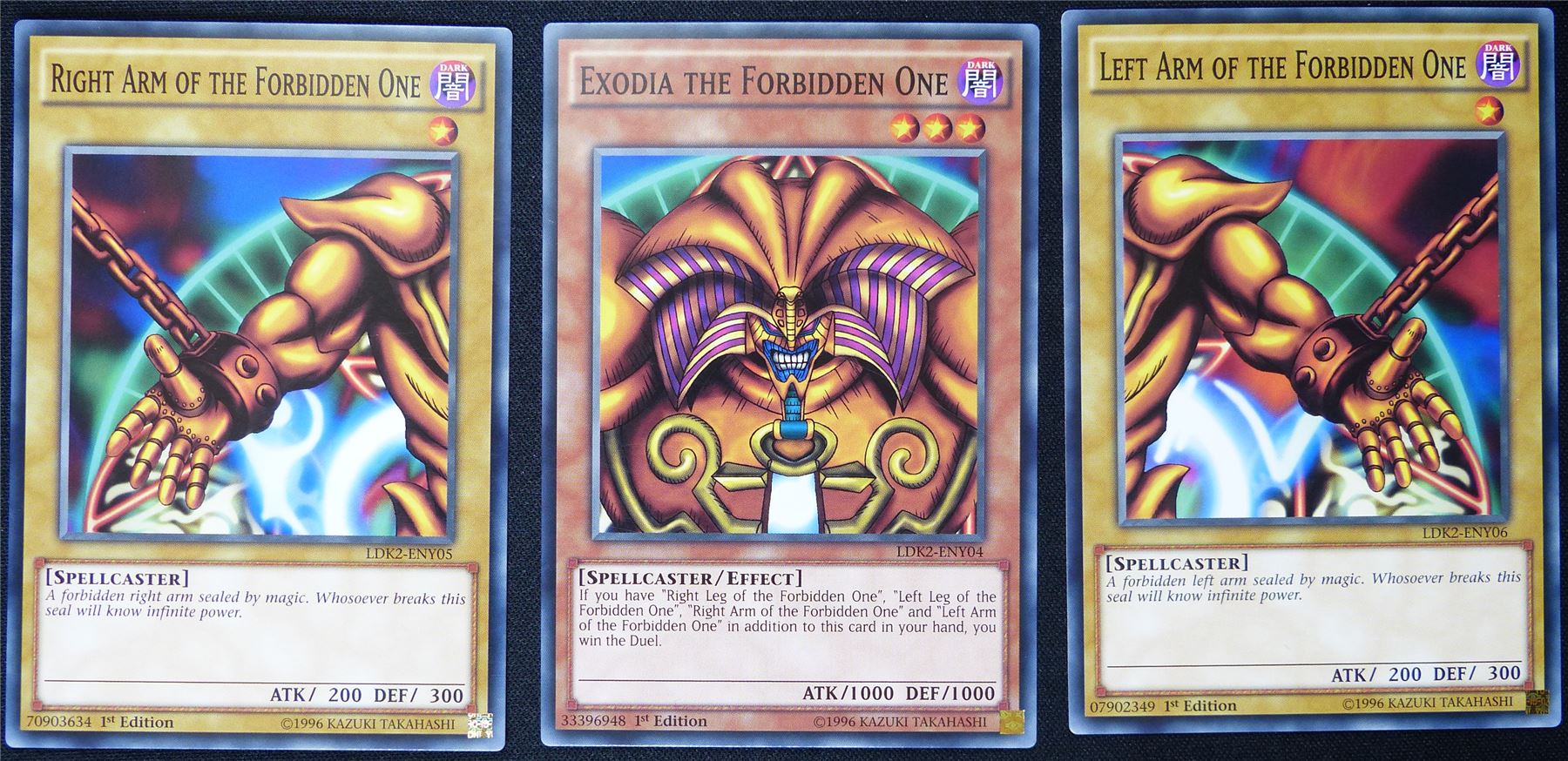 Exodia Full Set store 1st Edition