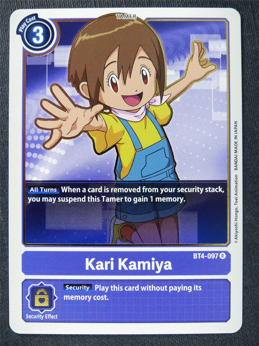 Kari Kamiya BT4-097 R - Digimon Cards #YS