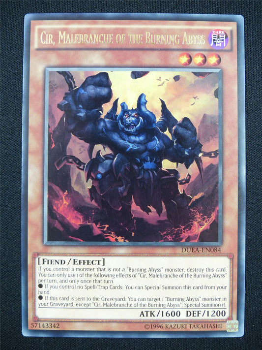Cir Malebranche of the Burning Abyss DUEA Rare - Yugioh Card #14R