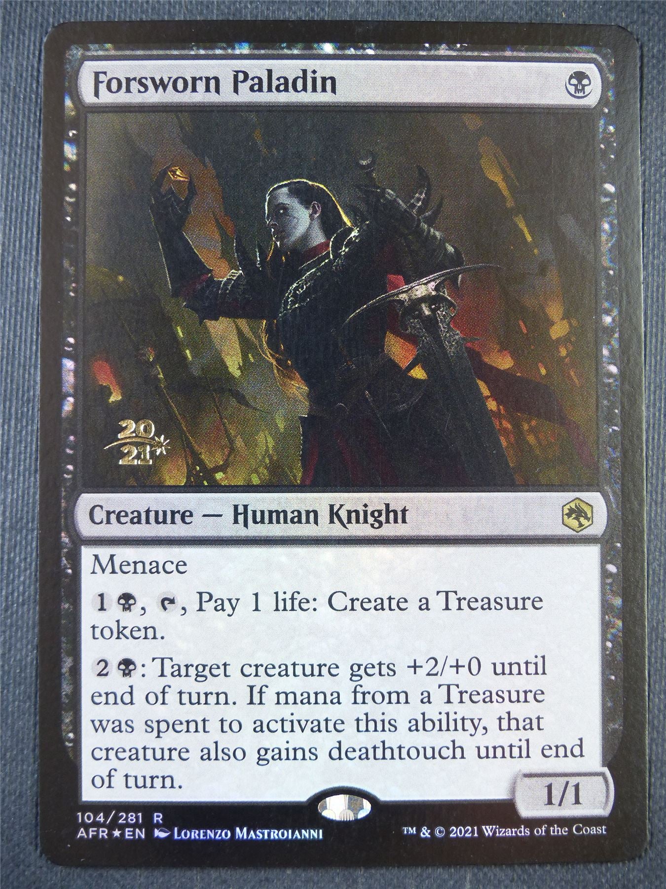 Forsworn Paladin Pre-Release Foil - Mtg Card #84Z