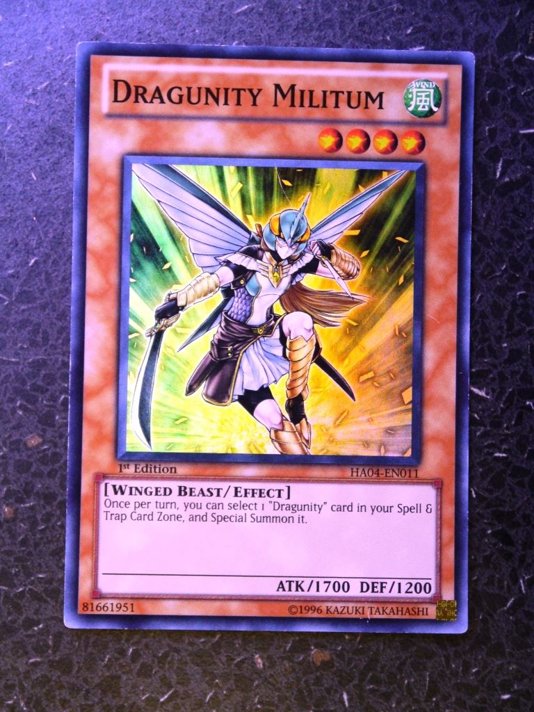 Yugioh Cards:DRAGUNITY MILITUM HAO4 SUPER RARE # 2E83