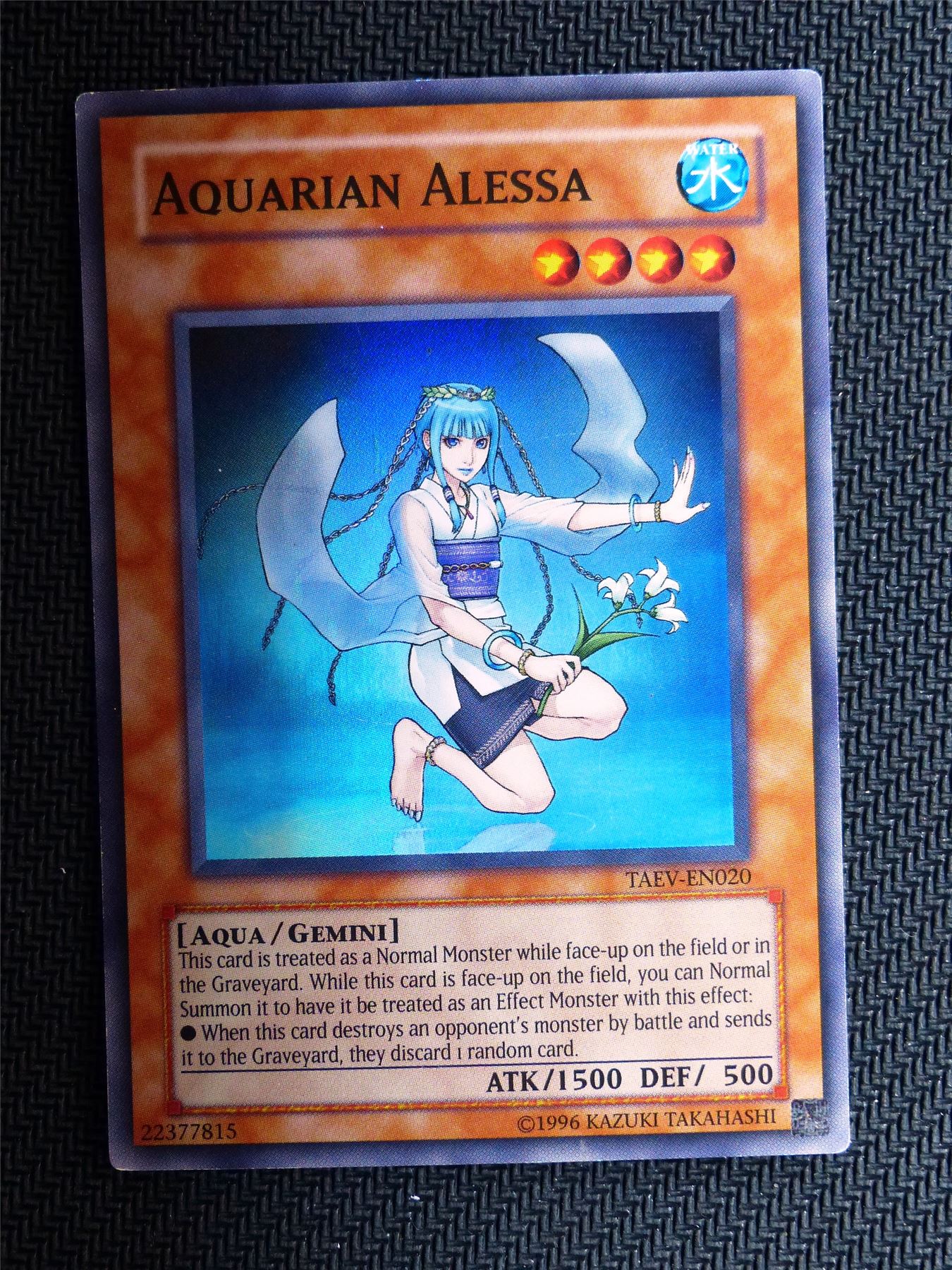 Aquarian Alessa - TAEV - Super Rare - Yugioh Card # 1G81