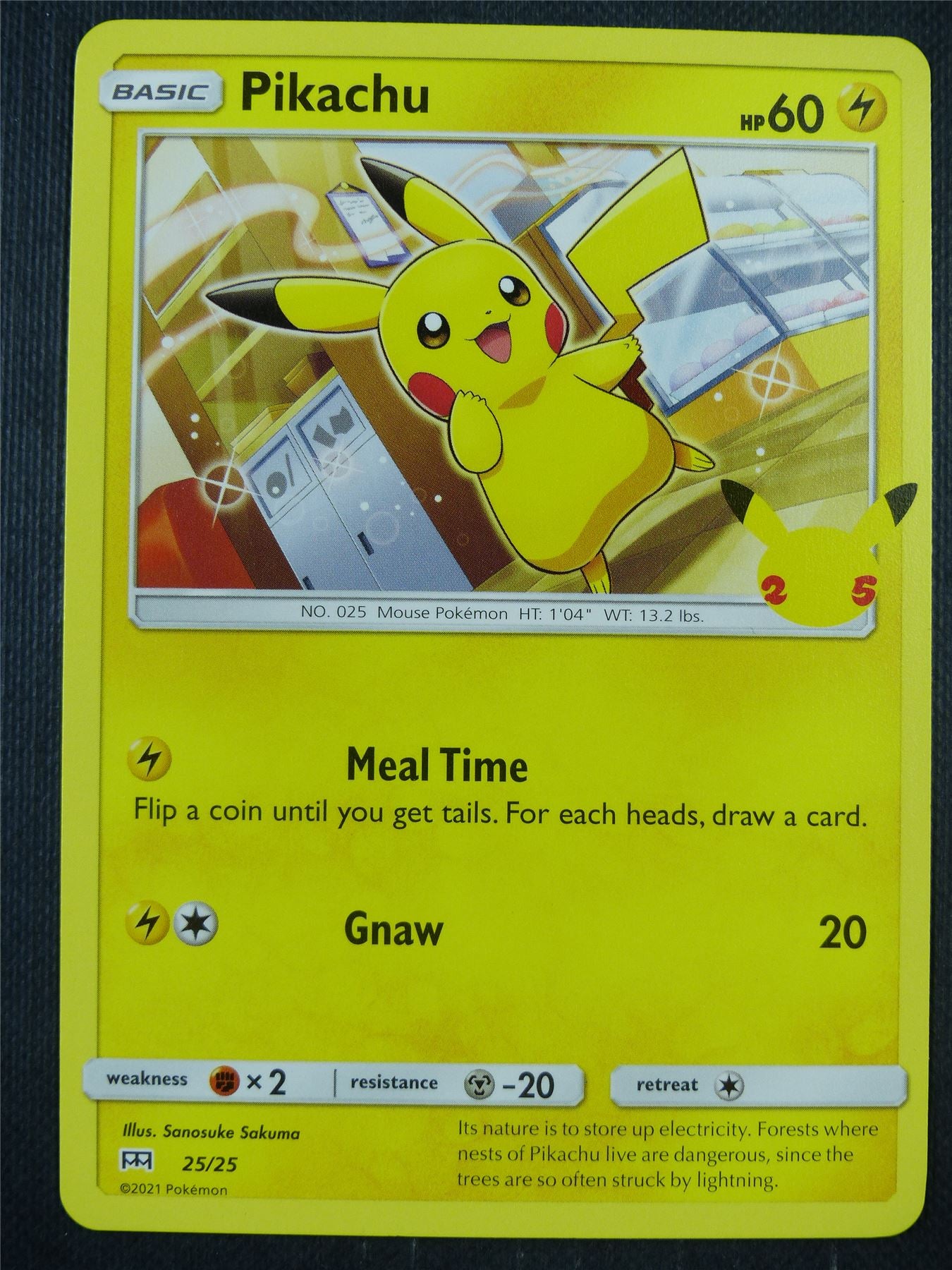 Pikachu 25/25 - Pokemon Card #8WI