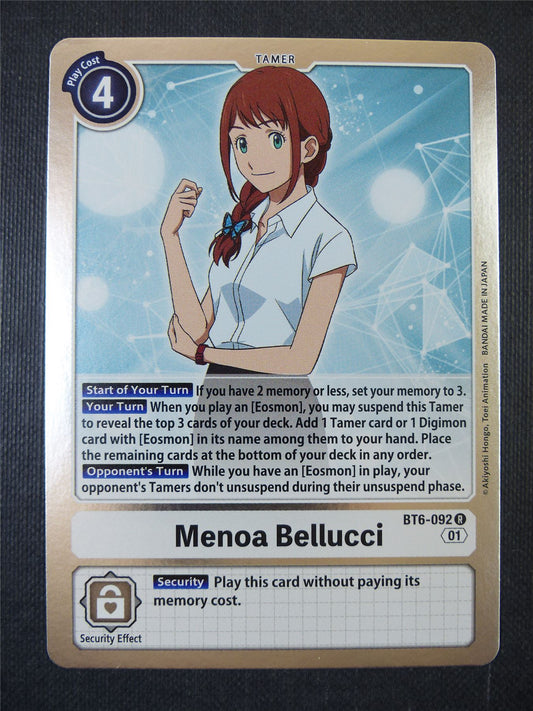 Menoa Bellucci BT6-092 R - Digimon Card #1ZL