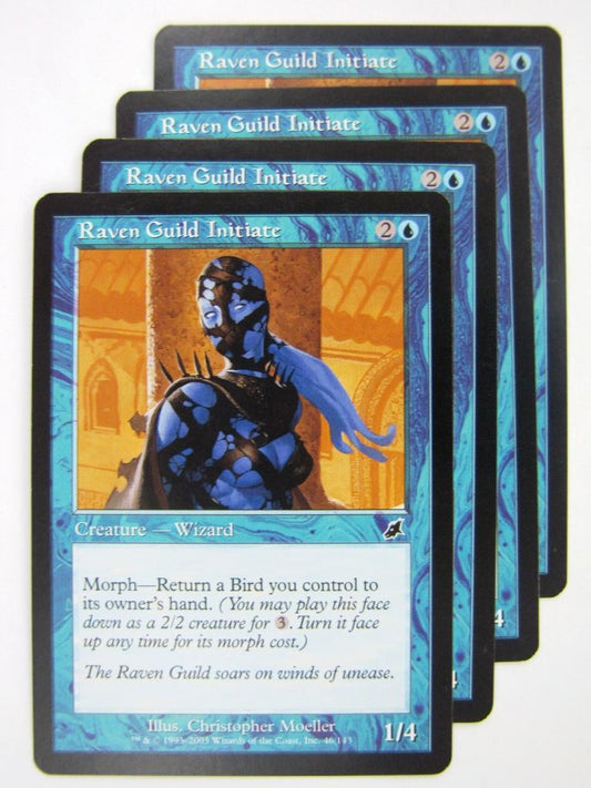 MTG Magic Cards: RAVEN GUILD INITIATE x4 # 8G8