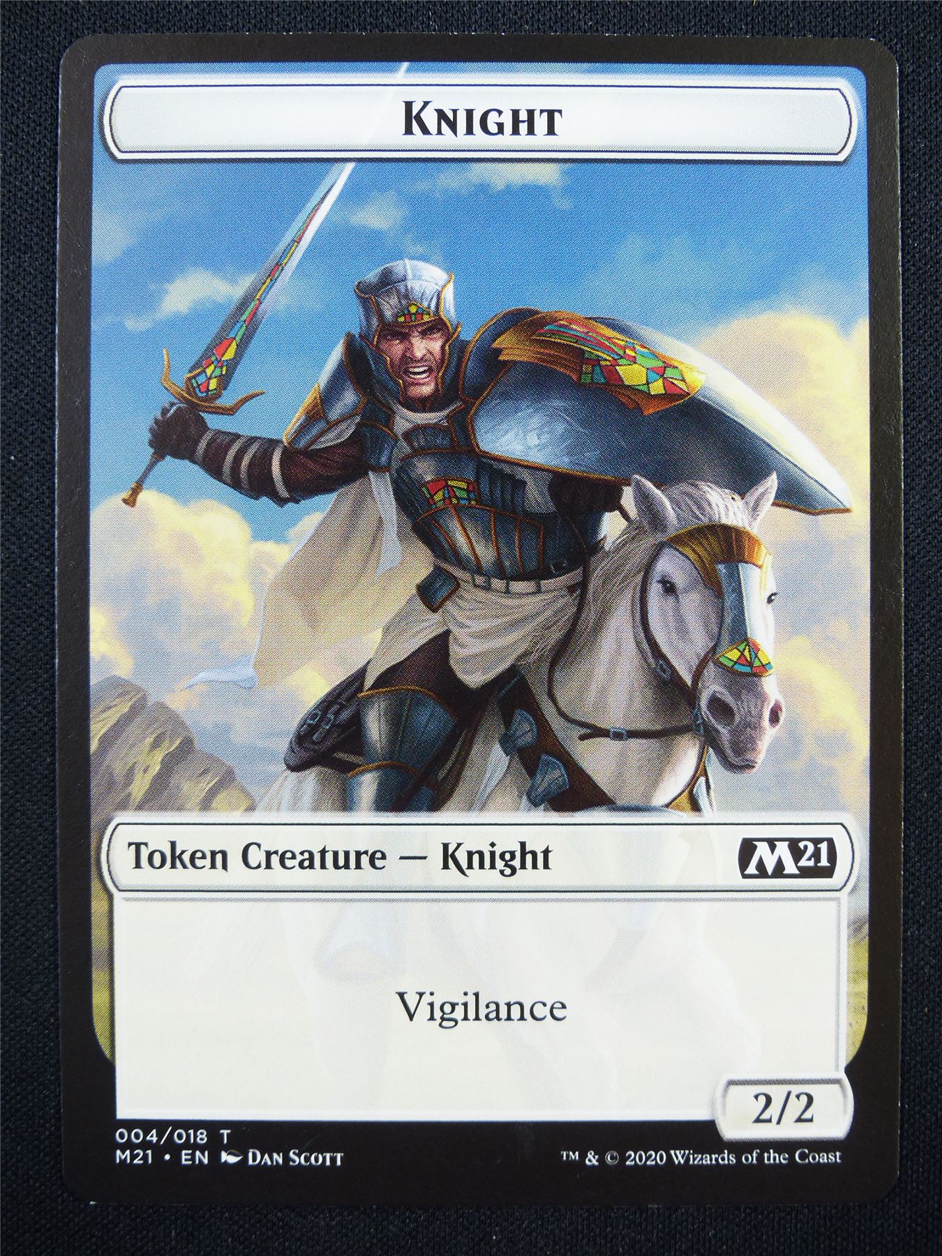 Knight Token - Mtg Card #2BZ