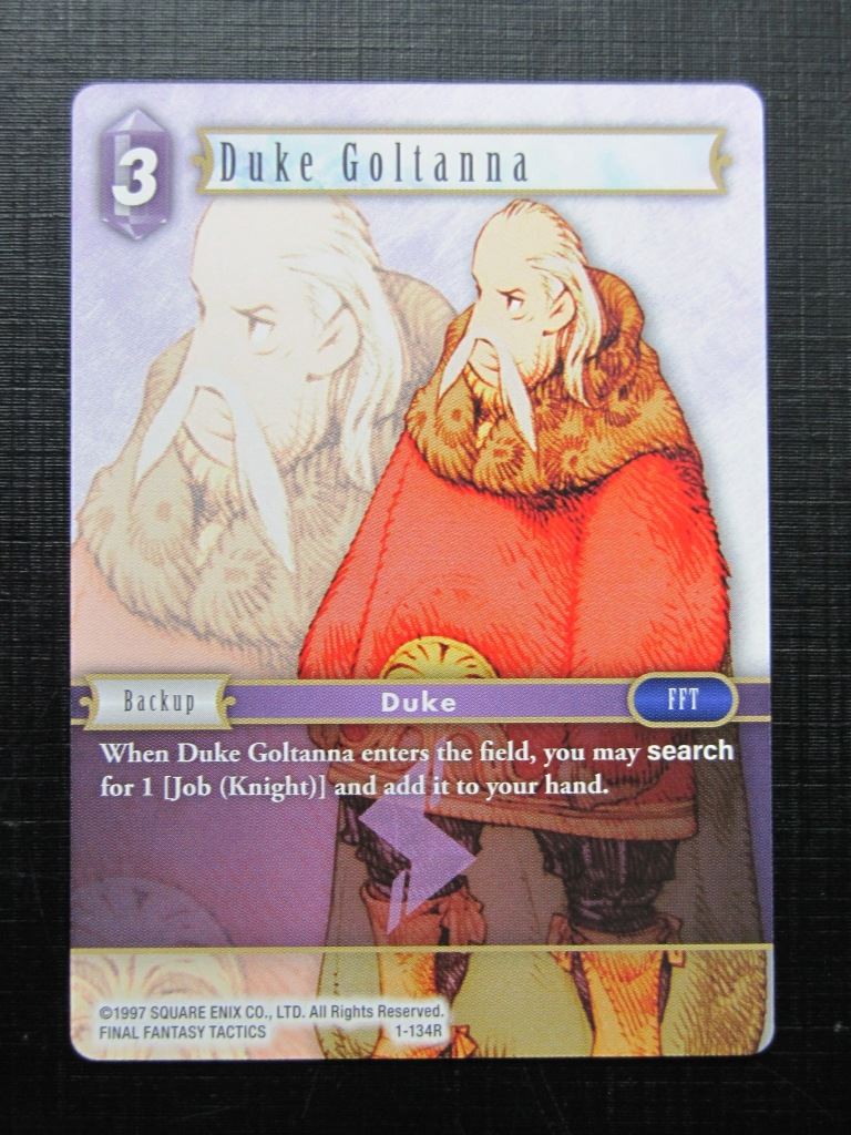 Final Fantasy Cards: DUKE GOLTANNA 1-134R # 24A93