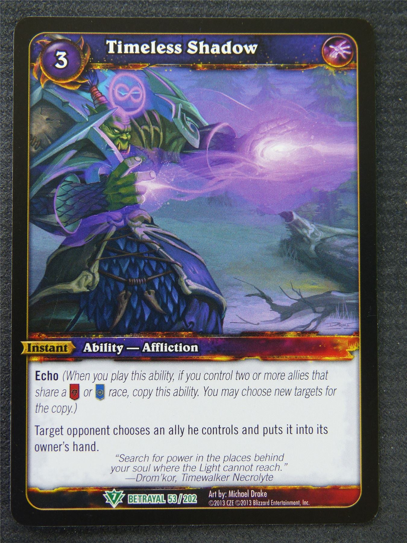 Timeless Shadow - Uncommon - World Of Warcraft #1FN